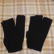 EX M&S HEATGEN 2 PAIRS BLACK LEGGINGS - 10