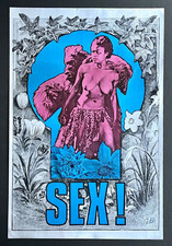 Original Foil SEX! Poster. MARTIN SHARP. Oz magazine.