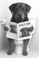 Rottweiler Bathroom Wall Art