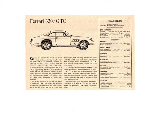 1968 ferrari 330 gtc - 330/gtc, ~
