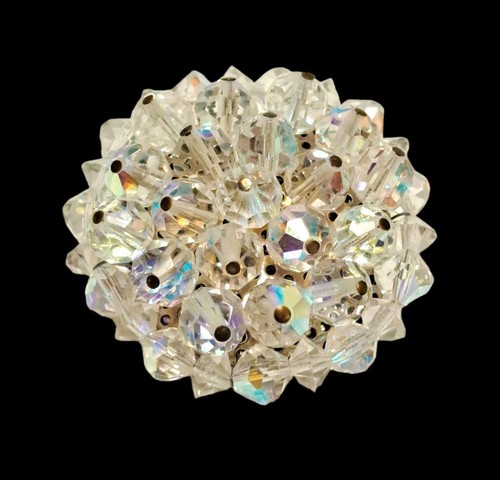 Vintage crystal beaded - vintage, ab
