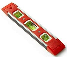 MAGNETIC SPIRIT LEVEL 22.5cm 9" TORPEDO LIGHTWEIGHT SMALL POCKET BRICK LEVELS