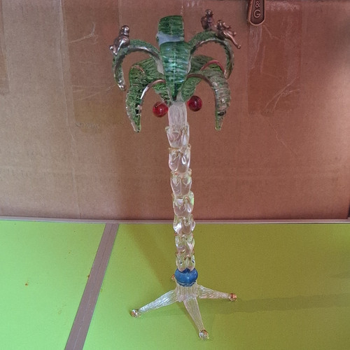 Art glass palm tree - glass,