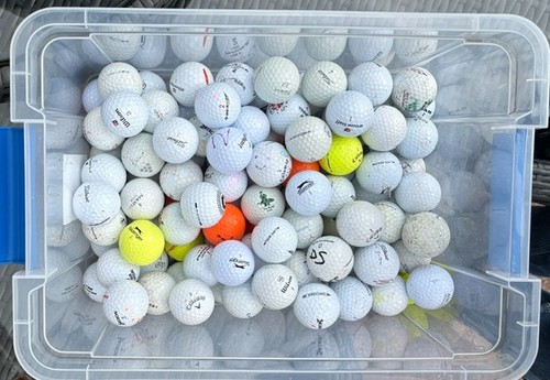 100 mixed golf balls - balls, b)
