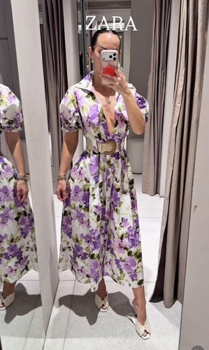 Zara 2026 lilac floral - zara,