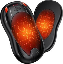 10000mAh 2 Pack Hand Warmers Rechargeable Electric Hand Warmers with Double Side