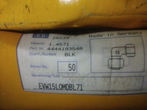 Evw15l male hydraulic - , x