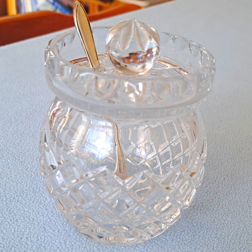 Vintage cut glass - glass, pickle