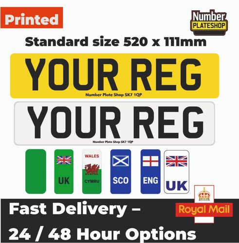 Road legal number plates dvla - legal,