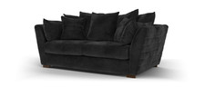 Sofology Calista Fabric 3 Seater in Ebony All Over