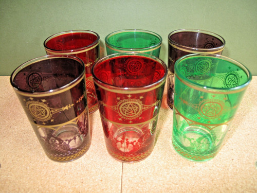 Set vintage moroccan tea - moroccan,