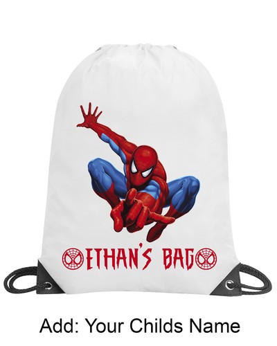 Boy spiderman personalised bag - boy,