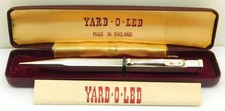 Vintage Solid Silver Yard O Led Propelling Pencil, London 1952.
