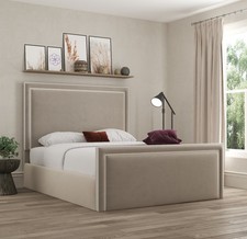 Verona Pipping Upholstered Bed