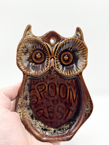 Fosters pottery owl spoon - fosters,