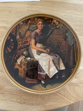 “Dreaming in the Attic” Norman Rockwell Collector Plate - Knowles Certificate 