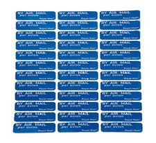 Royal Mail By Air Mail Airmail Par Avion Self Adhesive Labels Stickers UK