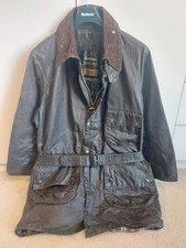 Barbour Solway Zipper Wax Jacket With Belt C44/112cm, XL, Brown