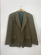 Harris Tweed Horka Menswear Men’s Green Wool Blazer Jacket  - Sz Large L