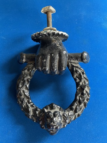 Antique cast iron - iron, knocker