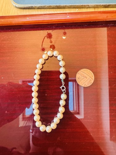 Faux pearl vintage sterling - faux,