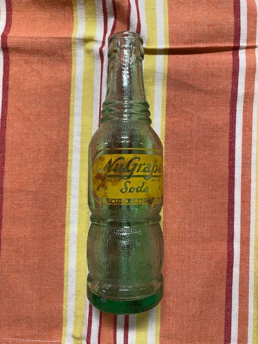 Old nugrape soda pop bottle - old, 6