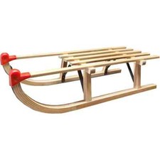 Wooden Sled Davos 90cm Traditional Toboggan Children's Sled Beechwood