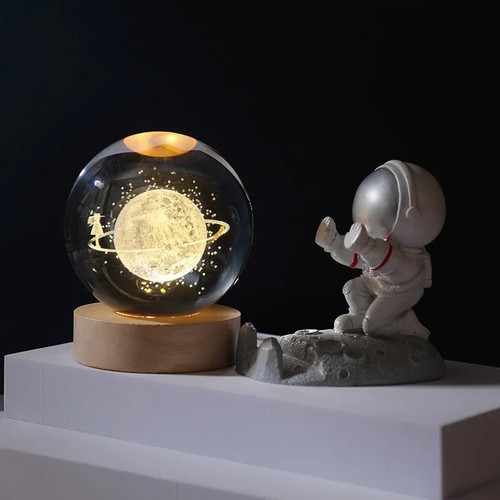 Crystal ball night light - 3d,