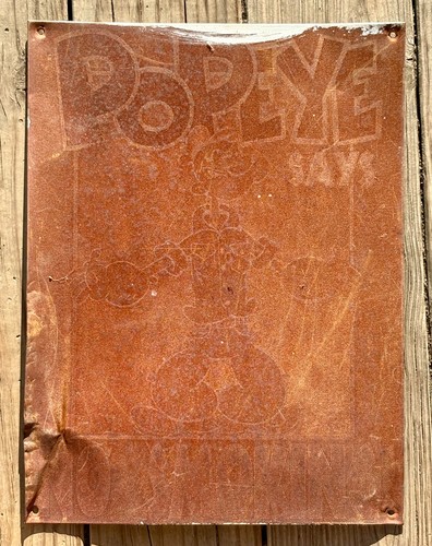 Vintage popeye chicken rusty - vintage,