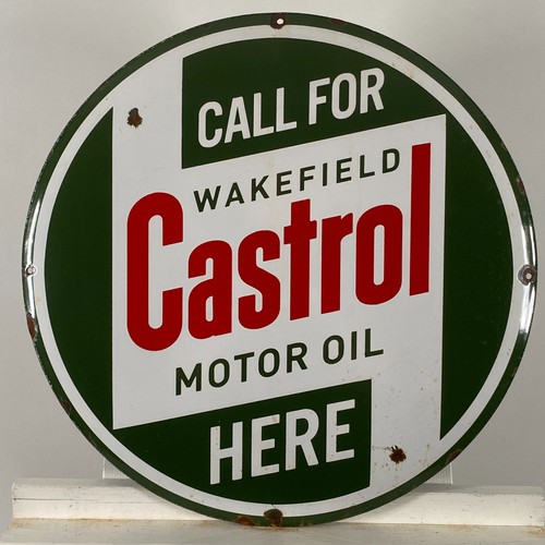Castrol advertising sign - advertising,