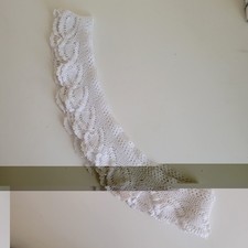 Vintage Handmade White Crochet Lace Trim
