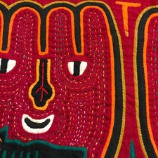 Textile Art Piece Kuna Mola Quilted Appliqué Embroidery Needlework  