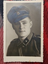 Guaranteed Original WW2  photo  , Waffen SS guy in Crusher Cap