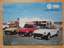 MG RANGE orig 1977 UK Mkt Sales Brochure - Midget MGB GT - Ref 3264