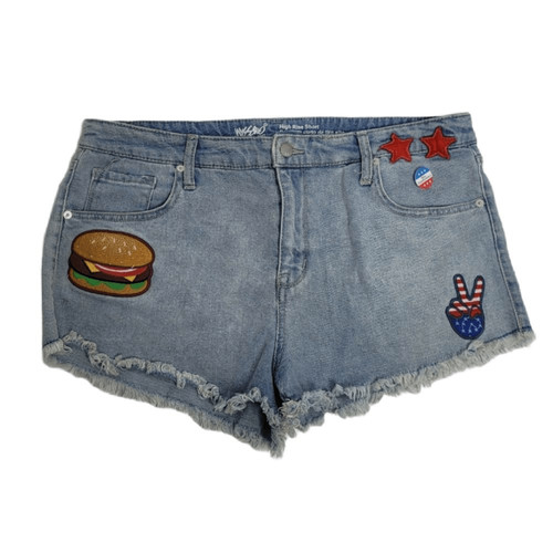 Mossimo jean shorts high - high, rise