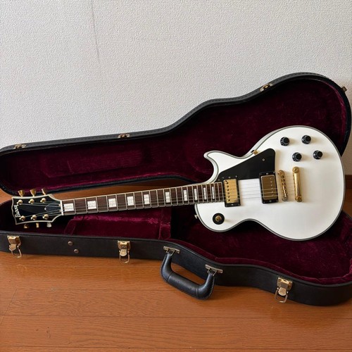 Burny les paul custom - custom, white