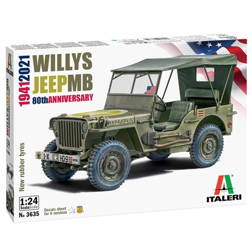 Italeri 3635 willys jeep - italeri, mb