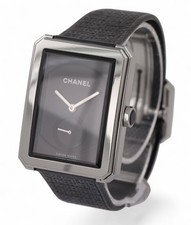CHANEL Boy-Friend Black Tweed