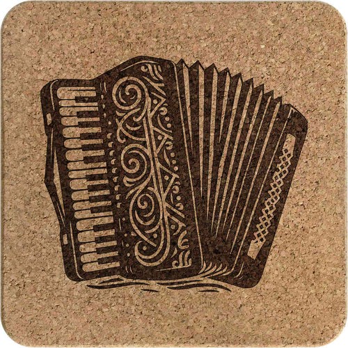 Piano accordion square cork - 'piano,