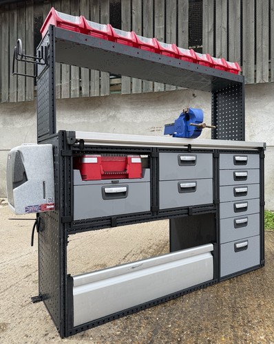 Van racking shelving drawers - van,