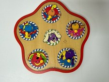 Talking Tweenies Wooden Shape Peg Puzzle Jigsaw - 1998 BBC ~ Vintage