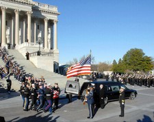 GERALD FORD CASKET AND HEARSE