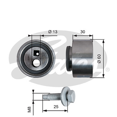 Gates t41139 tensioner - gates,