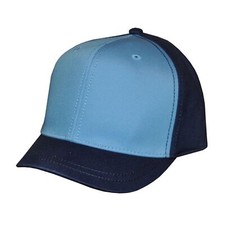 New Adult Mini-Brim 2 Tone Blue Adjustable Baseball Cap AC1572 *