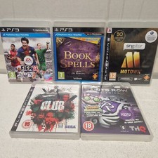 Bundle Of 5 PS3 Games Fifa Book Of Spells Singstar Motown The Club Saints Row