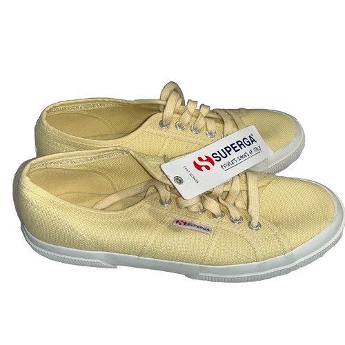 Superga pale yellow sneakers - superga,