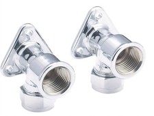 Deva 095 Bib Taps Mounting Chrome 2 in pack.