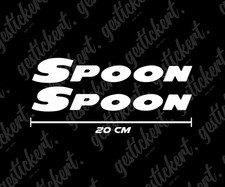 2x 20cm Spoon Decal Sticker