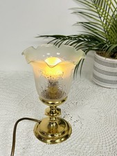 Vintage Small Table Lamp Glass