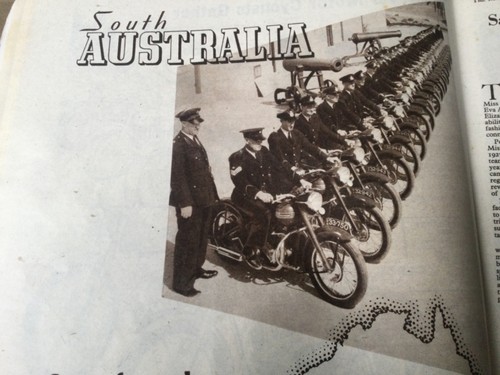 Police triumph bsa bantam - police, b31